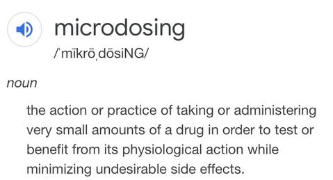 Micrdose Defination