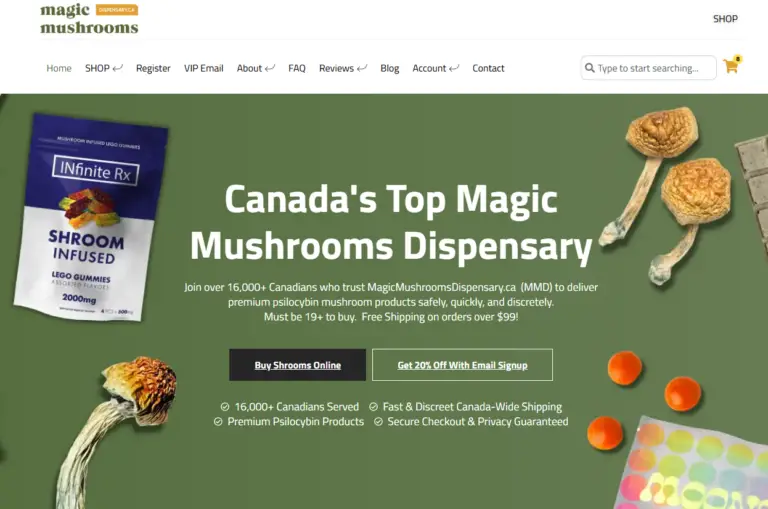 Magic Mushrooms Dispensary Website