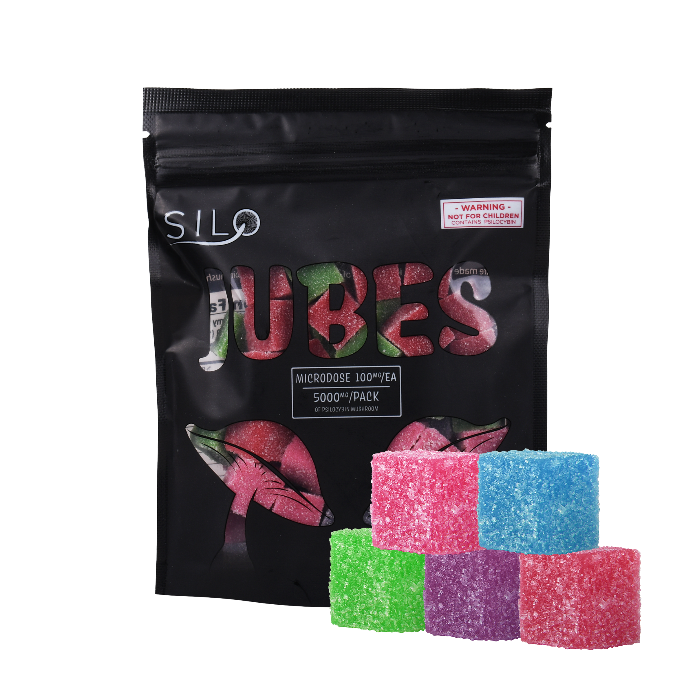 Silo Jubes Microdose Psilocybin Mushroom Gummies Edibles
