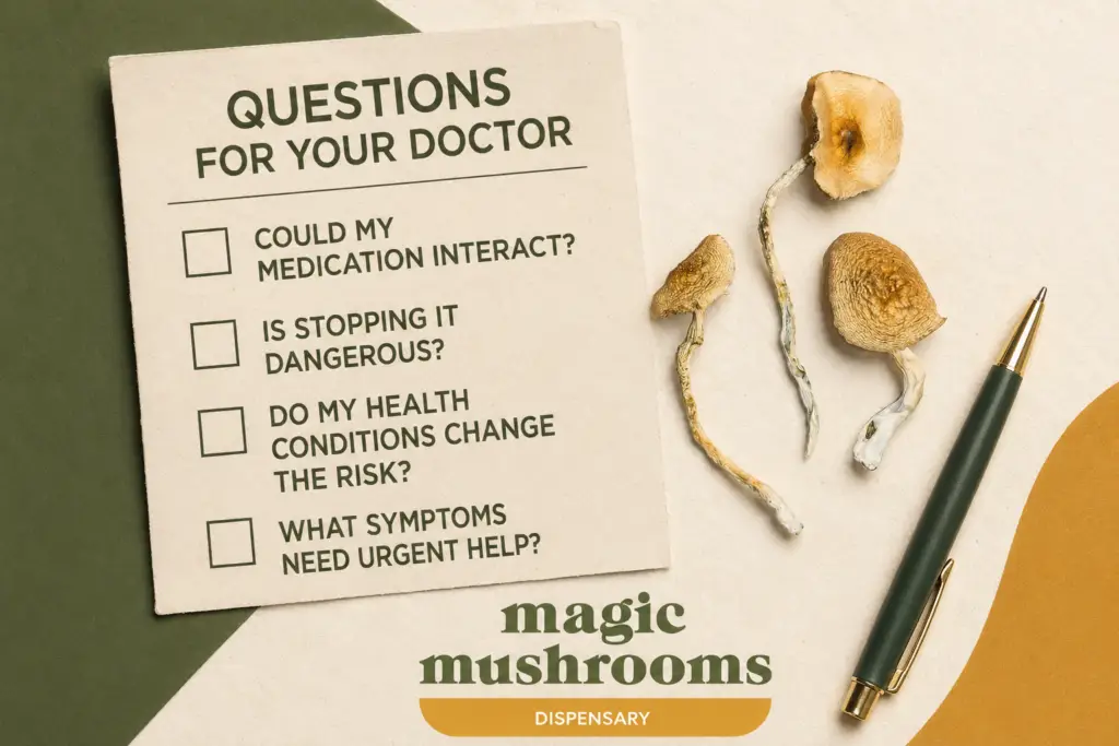 Questions to ask your doctor about psilocybin and medication interactions